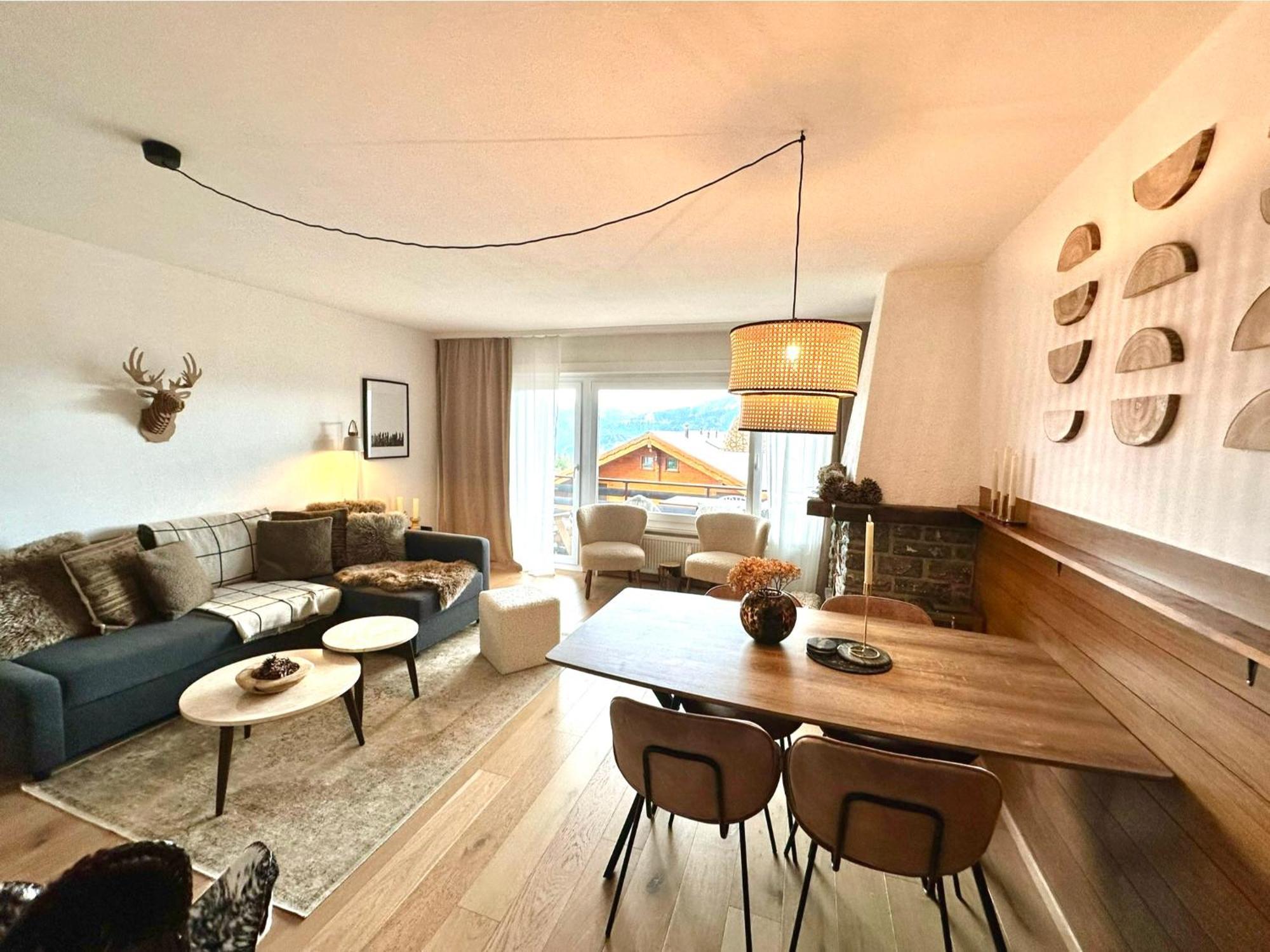 Window On Crans Montana, Appartement Avec Vue Sur Les Alpes 外观 照片